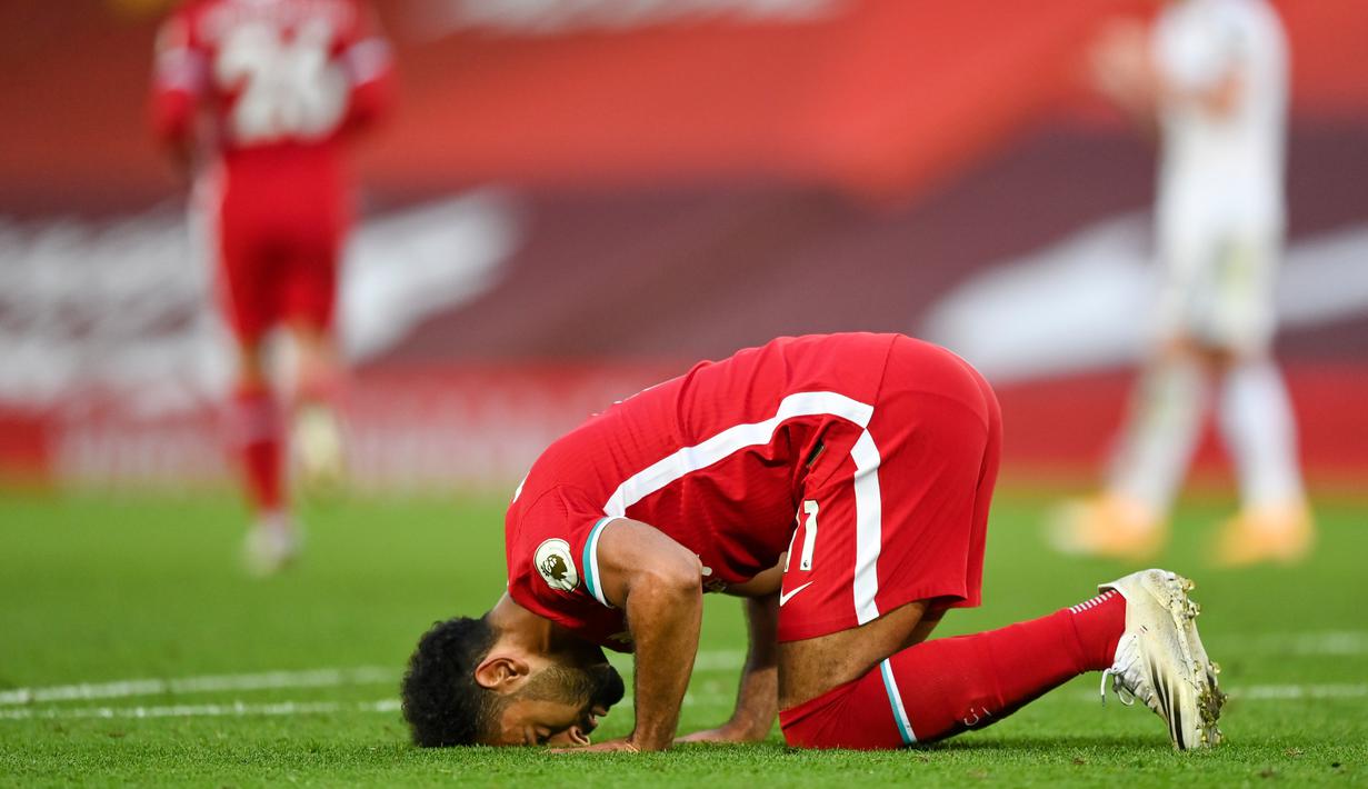 Foto Deretan Selebrasi Mohamed Salah Di Laga Liverpool Vs Leeds United Bola Liputan6 Com