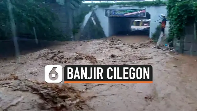 VIDEO: Banjir Terjang Cilegon, Sejumlah Mobil Hanyut