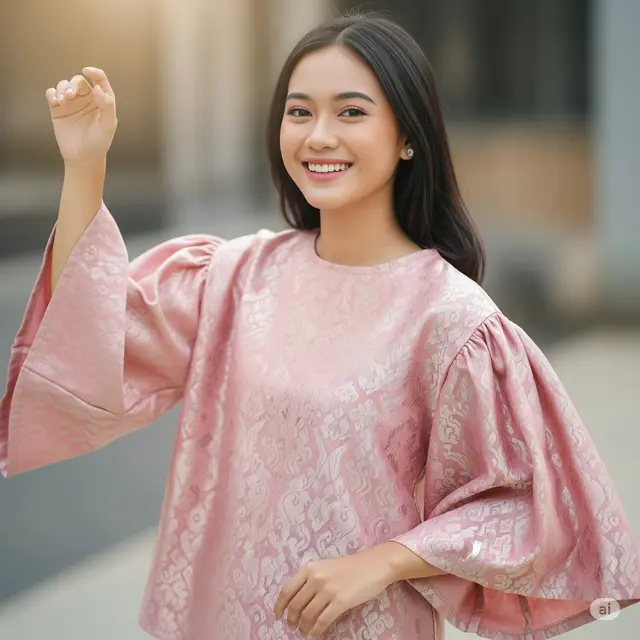 Model Baju Brokat Bangkok Terbaru. Foto: Gemini