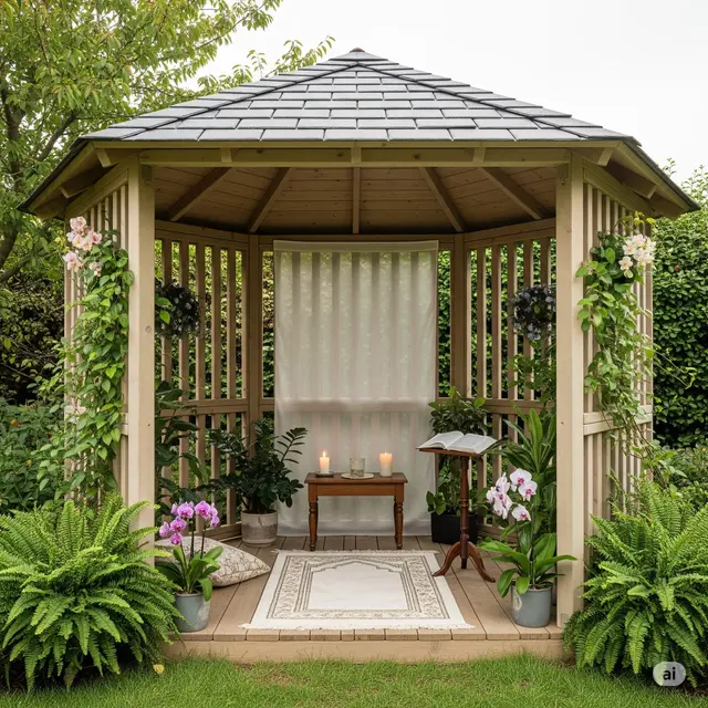 Desain Mushola dalam Rumah Sederhana. Foto: Gemini