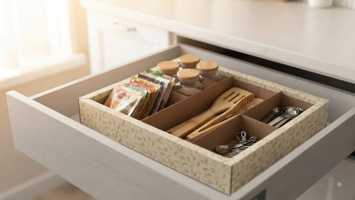 Cara Membuat Organizer Dapur dari Kardus Bekas, Solusi Praktis untuk Menata Barang