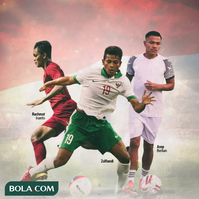Timnas Indonesia - Asep Berlian, Zulfiandi, Rachmat Irianto