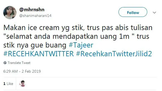 Definisi Tajir ala Warganet