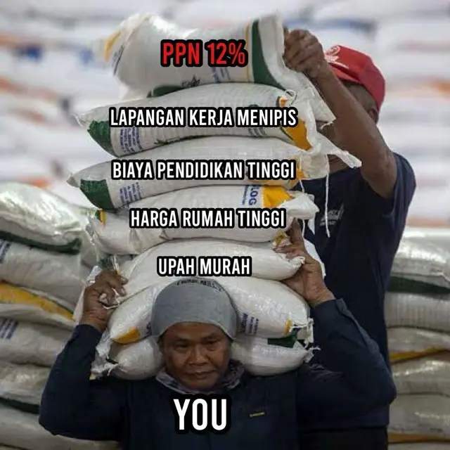 6 Meme PPN Naik 12 Persen Ini Bikin Senyum Tipis, Ungkapan Isi Hati Netizen