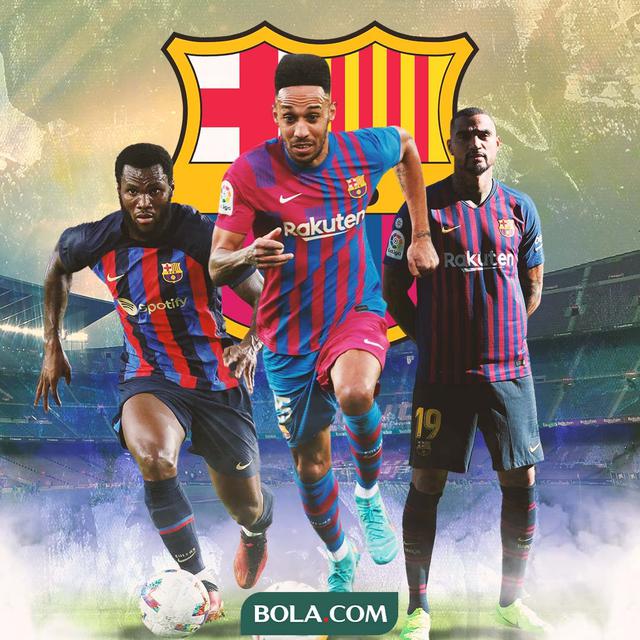 Barcelona - Franck Kessie, Pierre Emerick Aubameyang, Kevin Prince Boateng