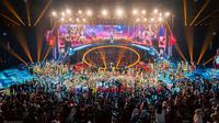Premier show Pagelaran Sabang Merauke 2025 yang digelar di Indonesia Arena, Senayan, Jakarta, Jumat (22/8/2025). (Foto: Dok. Pagelaran Sabang Merauke - The Indonesian Broadway 2025)