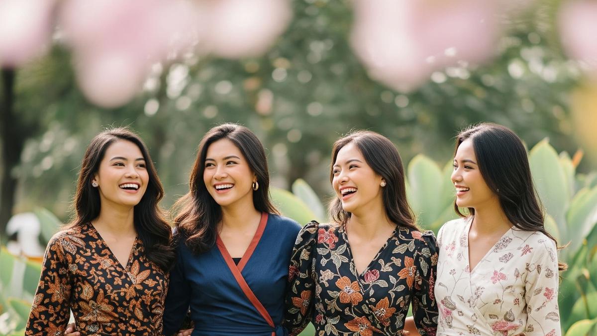 7 Inspirasi Model Batik Wanita Wrap Dress 2025, Curi Perhatian di Acara Spesial