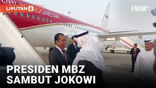VIDEO: Tiba di Abu Dhabi, Jokowi Disambut Presiden MBZ