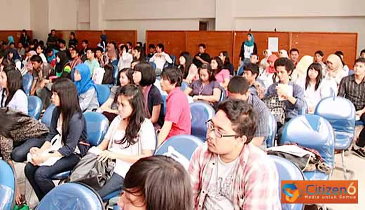 Citizen6, Semarang: Peserta workshop citizen jurnalism di Universitas Diponogoro, Semarang. (Pengirim: Ady Permadi)