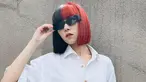 Penampilan Isyana Sarasvati dengan dua warna rambut ini menjadi sorotan publik. Dirinya terlihat memilih mewarnai sebelah rambut pendeknya menjadi warna pink. (Liputan6.com/IG/@isyanasarasvati)
