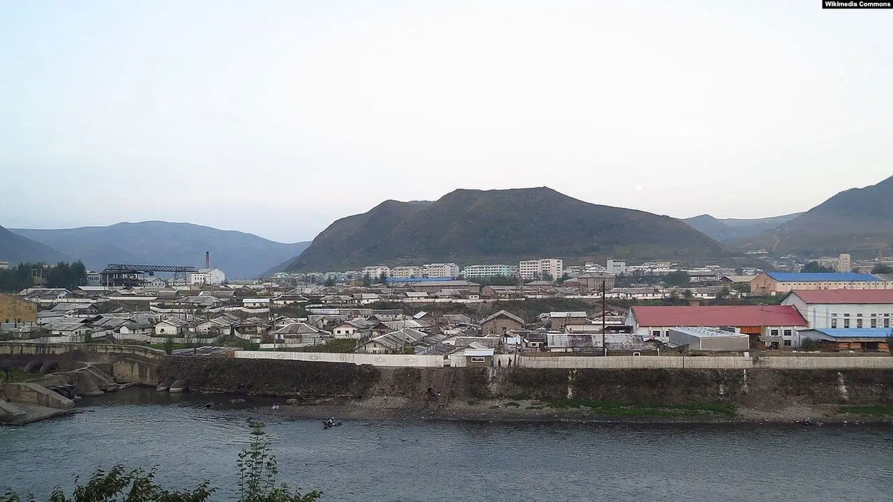 Kota Hyesan, dekat perbatasan Korea Utara dengan China, 18 September 2013 (Foto: Wikimedia Commons).
