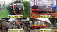 KRL dulu vs sekarang (foto: Trie Haryanto/brilio)