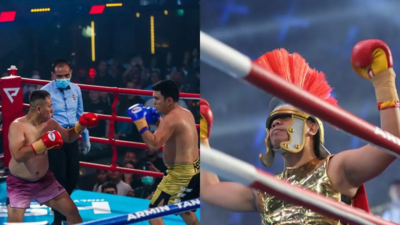 Pertandingan Tinju Vicky Prasetyo dan Aldi Taher