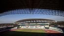 Suasana dari Stadion Wibawa Mukti di Cikarang, Jawa Barat, Senin (10/9/2018). Stadion dengan kapasitas 28.778 ini mulai digunakan sejak tahun 2014 lalu. (Bola.com/Vitalis Trisna)