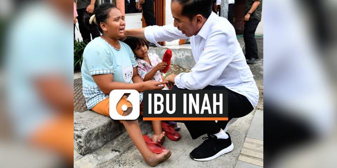VIDEO: Momen Jokowi Temui Ibu Inah di Cilegon