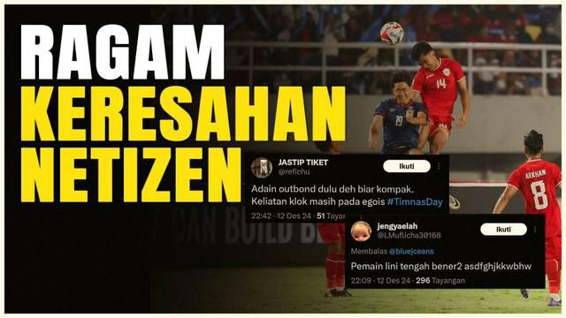 Berita Video, ragam reaksi netizen setelah Indonesia imbang kontra Laos