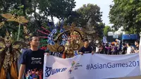 BUMN Ikut memeriahkan Parade Asian Games 2018 di Kawasan Monas, Jakarta, Minggu (13/5/2018) (Dok Foto: Humas Kementerian BUMN)