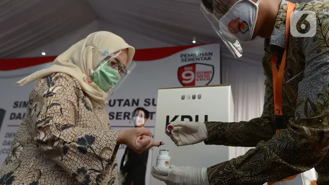 Terapkan Protokol Kesehatan, KPU Gelar Simulasi Pemugutan Suara