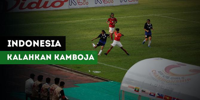 VIDEO: Highlights Piala AFF U-16 Putri, Indonesia Vs Kamboja