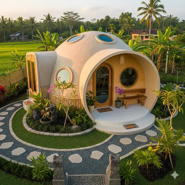 Rumah Kubah Modern dengan Teknologi Dome