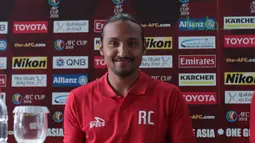 Pemain Persija Jakarta, Rohit Chand hadir pada press conference Piala AFC 2018 di Hotel Grandika, Jakarta, (13/3/2018). Persija akan melawan Song Lam Nghe AN FC. (Bola.com/Nick Hanoatubun)
