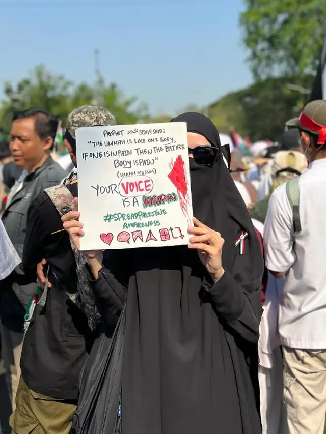 Zaskia Adya Mecca bela Palestina (Instagram/zaskiaadyamecca)