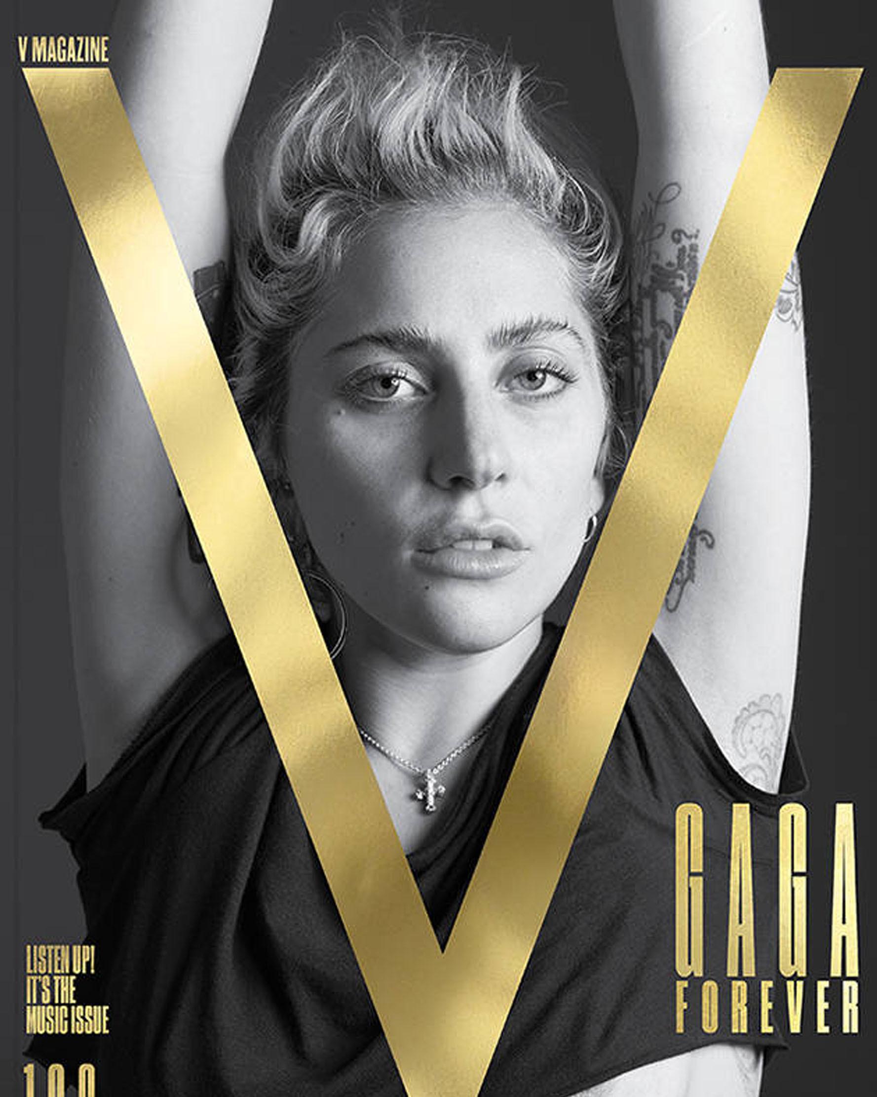 Lady Gaga di sampul majalah V.