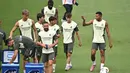 Diketahui, Los Blancos menutup musim lalu di posisi kedua, mereka hanya berjarak empat poin dari sang juara Barcelona. (JAVIER SORIANO/AFP)