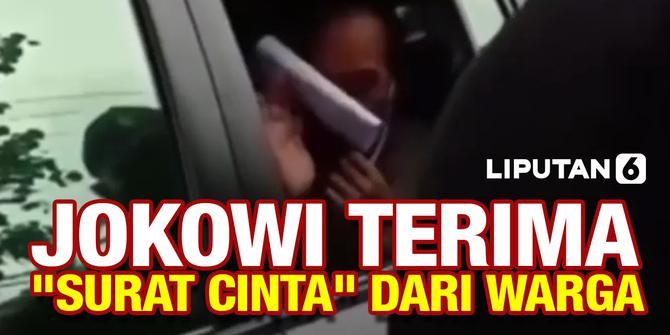 VIDEO: Detik-Detik Warga Lempar "Surat Cinta" ke Jokowi