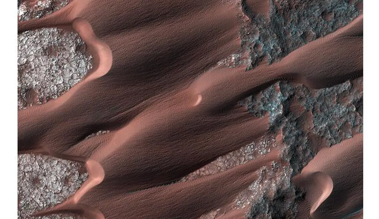 Nili Patera adalah salah satu bidang gundukan paling aktif di Mars. (businessweek.com)