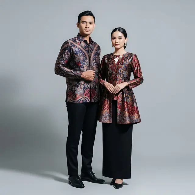 Model Atasan Batik Couple Sarimbit Terbaru