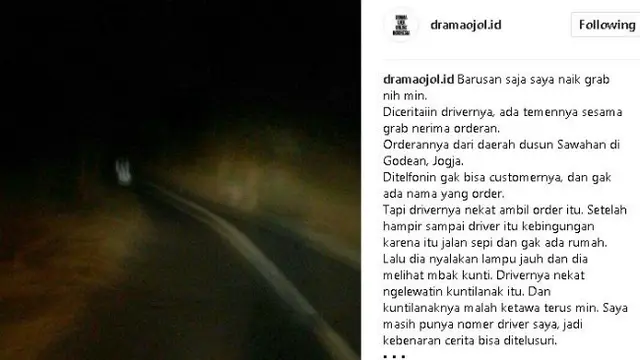 Yang tak kalah menghebohkan apalagi kalau bukan cerita mistis yang pernah dialami oleh para mitra pengemudi ojek online.