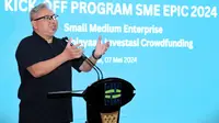 Kementerian Koperasi dan UKM (KemenKopUKM) bekerja sama dengan Yayasan Inovasi Teknologi Indonesia (INOTEK) melakukan Kick Off Program SME EPIC (Small Medium Enterprise Expo Pembiayaan Investasi Crowdfunding) 2024. (Foto: Liputan6.com/Tira Santia)