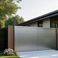 Ilustrasi Pintu Pagar Dorong Baja Ringan Minimalis (Photo by macrovector on Freepik)