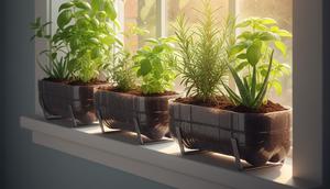 Dekorasi Jendela (Window Box) merupakan salah satu  inspirasi desain kebun TOGA dari botol plastik  (Gemini AI)