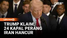 Presiden Amerika Serikat Donald Trump mengklaim militer Iran mengalami kehancuran besar setelah operasi militer yang dilakukan bersama Israel.