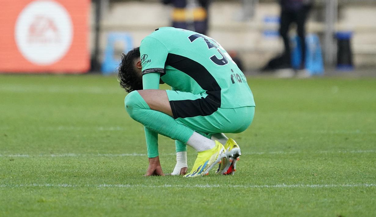 Akibat kekalahan ini, Atletico kini menghadapi tekanan Athletic Bilbao di papan klasemen. (CESAR MANSO / AFP)