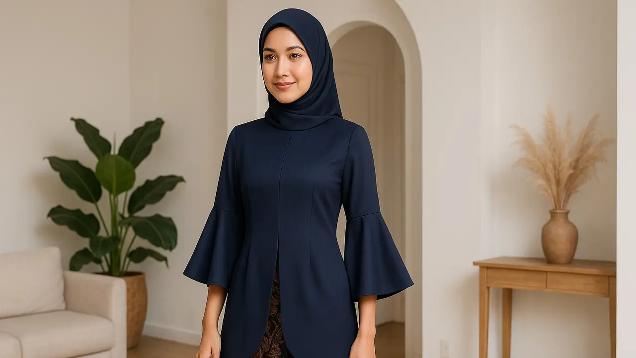 7 Model Kebaya Polos Simple Tapi Mewah, Elegan tanpa Perlu Banyak Aksen
