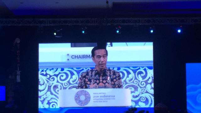 Presiden Jokowi Pidato di Pertemuan IMF-Bank Dunia 2018 di Bali