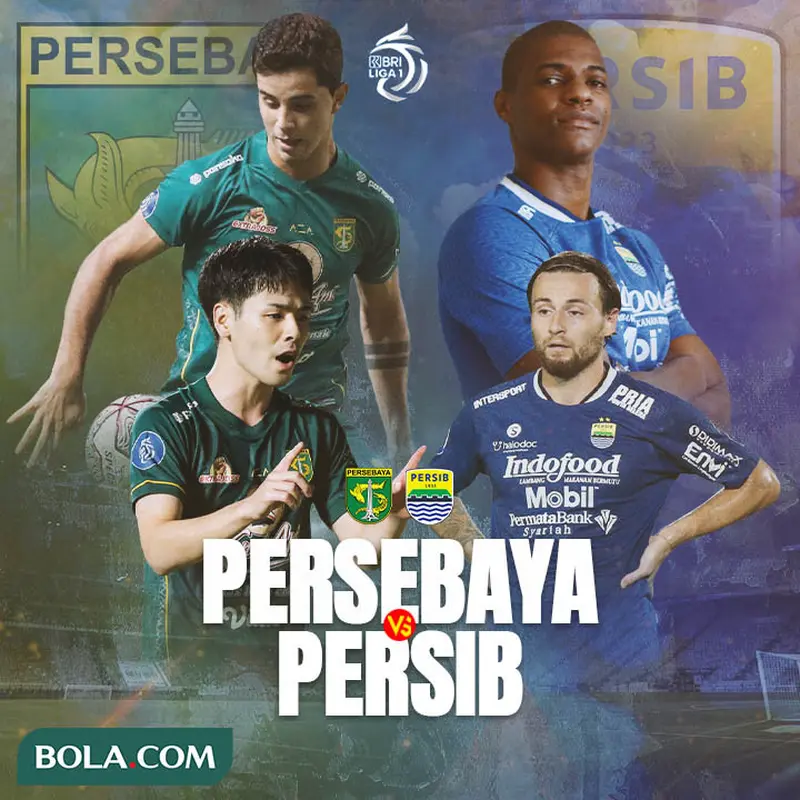 BRI Liga 1 - Duel Antarlini - Persebaya Surabaya Vs Persib Bandung