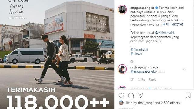 Unggahan Angga Dwimas Sasongko. (Foto: Instagram @anggasasongko)