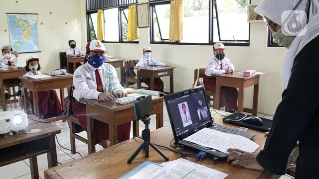 Uji Coba Pembelajaran Tatap Muka Terbatas di Jakarta