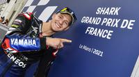 Pembalap Monster Energy Yamaha MotoGP, Fabio Quartararo di MotoGP Prancis. (Monster Energy Yamaha MotoGP)