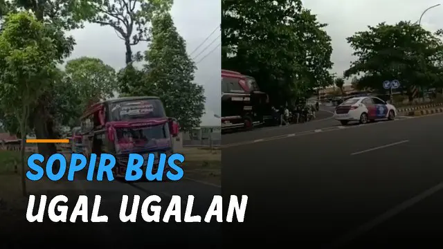 VIDEO: Viral Sopir Bus Ugal-Ugalan, Para Penumpang Justru Senang