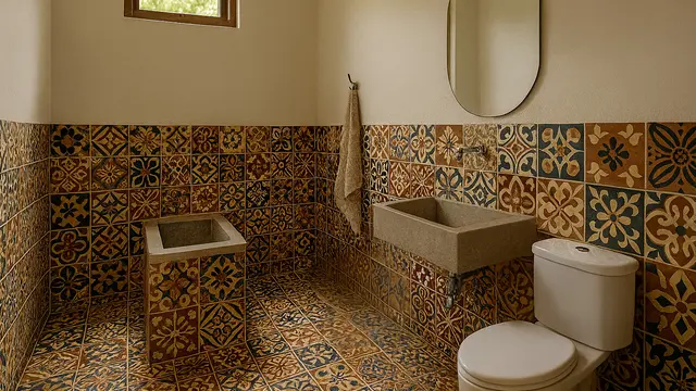 Model Kamar Mandi dan WC Sederhana di Kampung/Ilustrasi AI