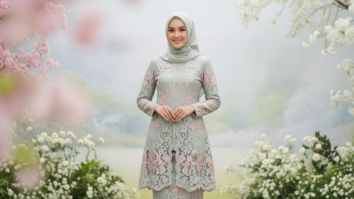 8 Model Gamis Full Brokat Terbaru, Desain Mewah dengan Potongan Modern