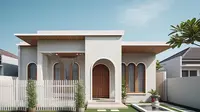4 Gambar Rumah Minimalis Nuansa Islami dengan Halaman Depan yang Asri dan Menyejukkan