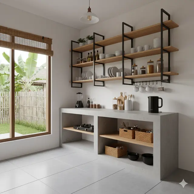 8 Model Bufet Dapur Minimalis yang Fungsional, Modern dan Hemat Ruang untuk Rumah Kecil