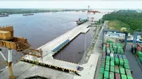 Pelindo III memperpanjang dermaga Pelabuhan Bagendang, di Kotawaringin Timur, Kalimantan Tengah. (Foto: Liputan6.com/Dian Kurniawan)