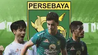 Persebaya Surabaya - Taisei Marukawa, Bruno Moreira, Ricky Kambuaya (Bola.com/Adreanus Titus)